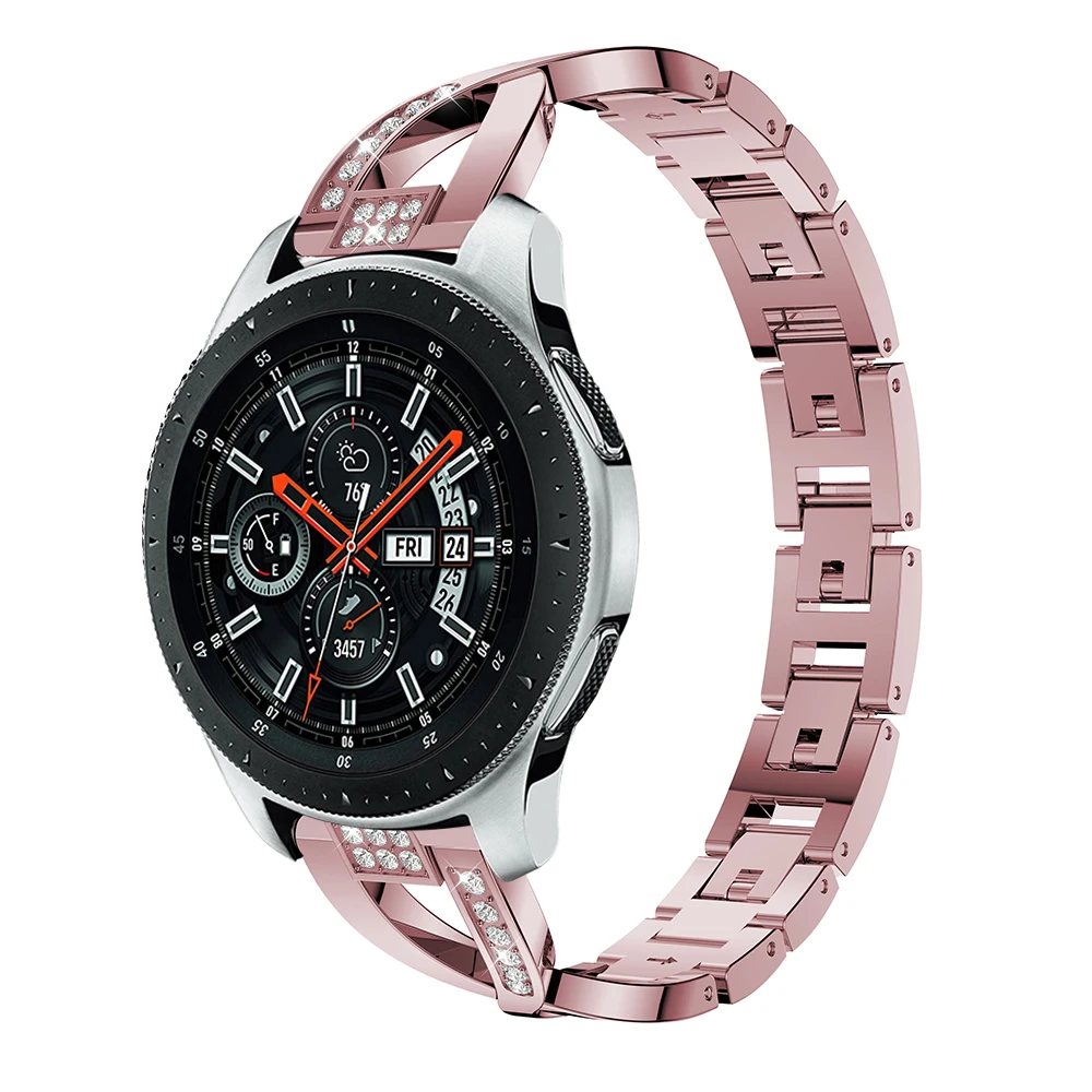 S3 Frontier/классический ремешок для часов со стразами 22 мм Samsung Galaxy Watch 46 Сменные