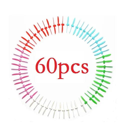 

1 партия = 5 цветов * 12 = 60 шт., 3 см пропеллеры, Φ Cheerson CX10, фотоаксессуары для мини-квадрокоптера, запчасти для радиоуправляемого вертолета