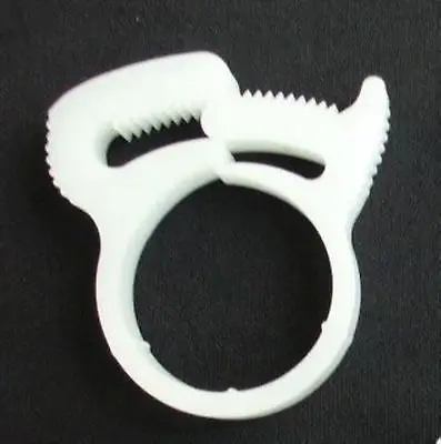 

10 x Nylon Platic White Fuel Hose Cable Wire Clamps Clip For 19.1-20.1mm OD