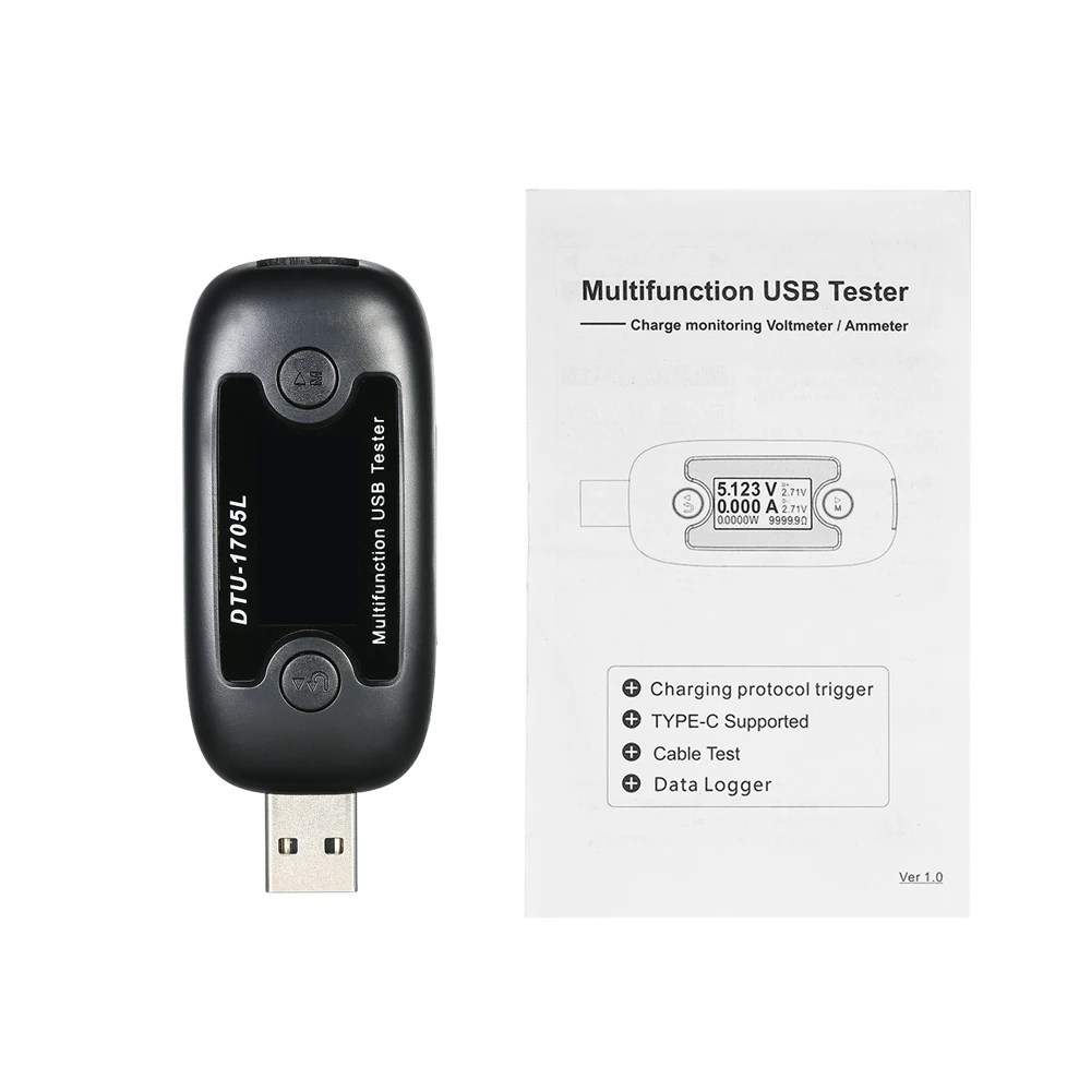 Многофункциональный USB тестер вольтметр напряжения измеритель тока амперметр с