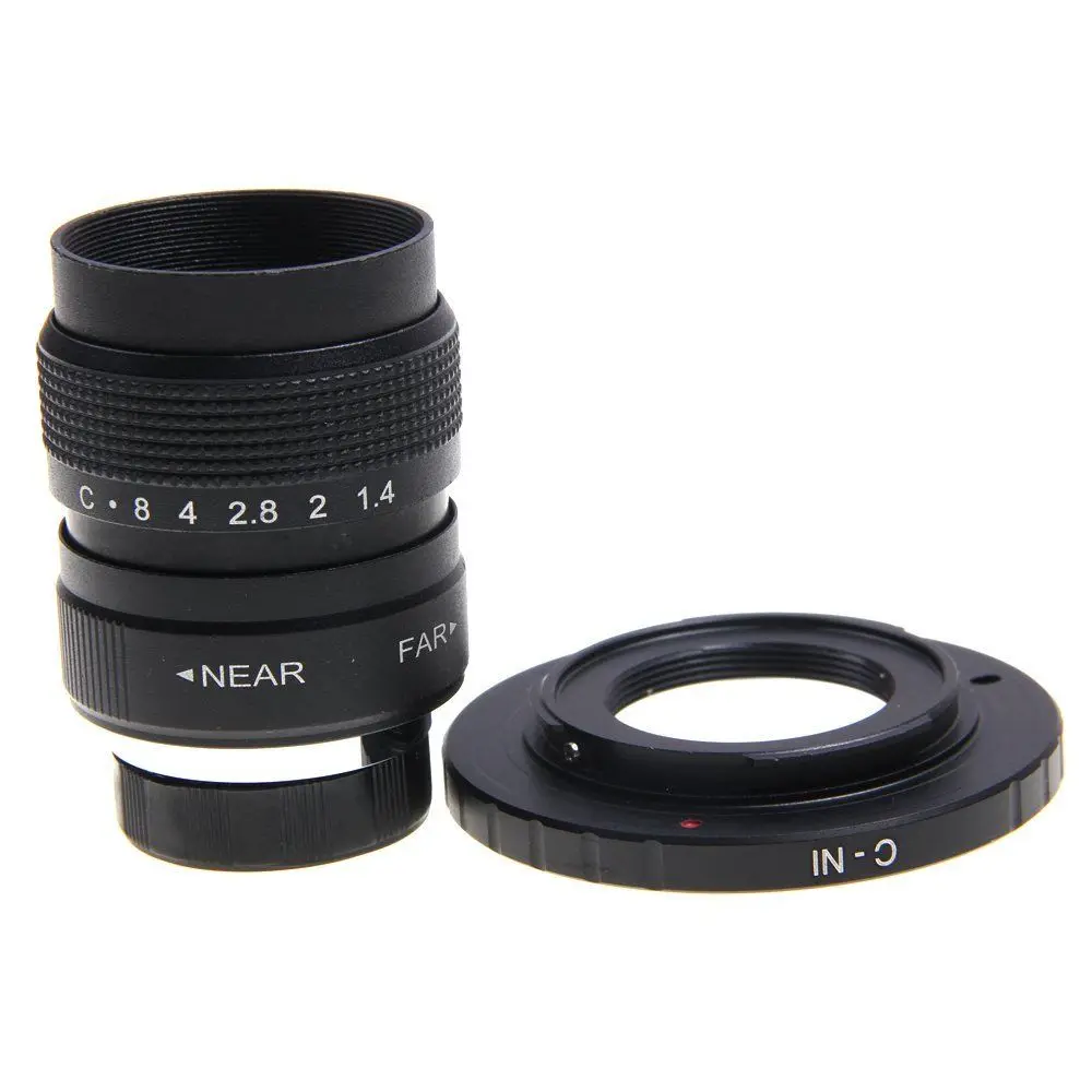 Новый Fujian 25 мм F1.4 CCTV ТВ Объектив + C-N1 кольцо для крепления Nikon 1 J5 S2 J4 V3 AW1 S1 J3 V2 J2 J1 V1 |
