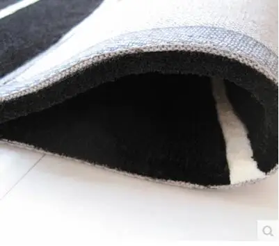 

Carpets for living room Rugs and carpets Simple Modern Black and white Lattice Acrylic Encryption Thicken Custom made Rug