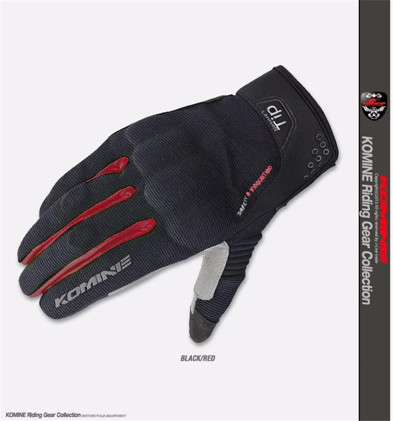 

Komine Touch Screen Motorcycle Gloves Motocross Riding Gear Collection Gloves Breathable Motorbike Gloves Luvas para Moto M-XXL