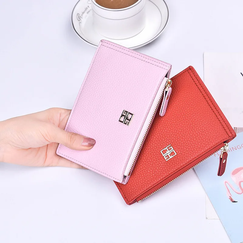 Зеркальный Солнечный Новый женский короткий кошелек из полиуретана lichee Женский