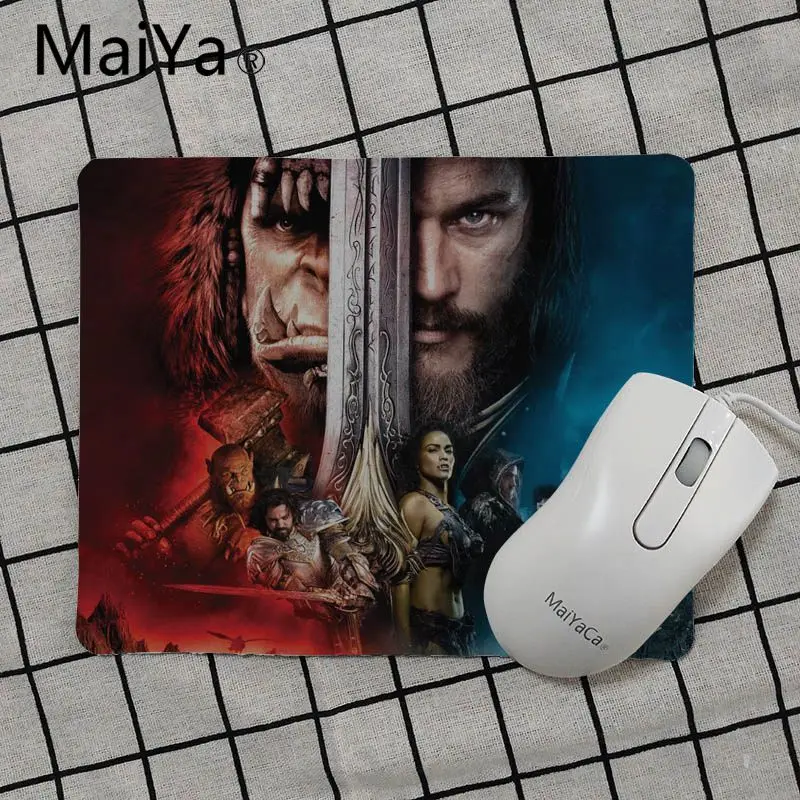 Maiya новые коврики для компьютерной игровой мыши с принтом Warcraft Гладкий коврик для письма настольные компьютеры коврик для игровой мыши - Цвет: No Lock Edge25x29cm
