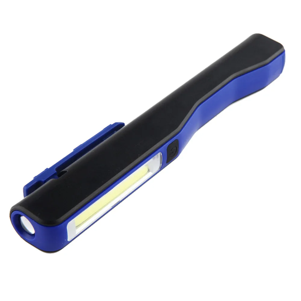 Blue Удара светодио дный ручка свет клип Магнит USB работы инспекции фонарик Torch Light Открытый велосипедов светодио дный фонарик велосипед лампы DZ50 - Цвет: Blue