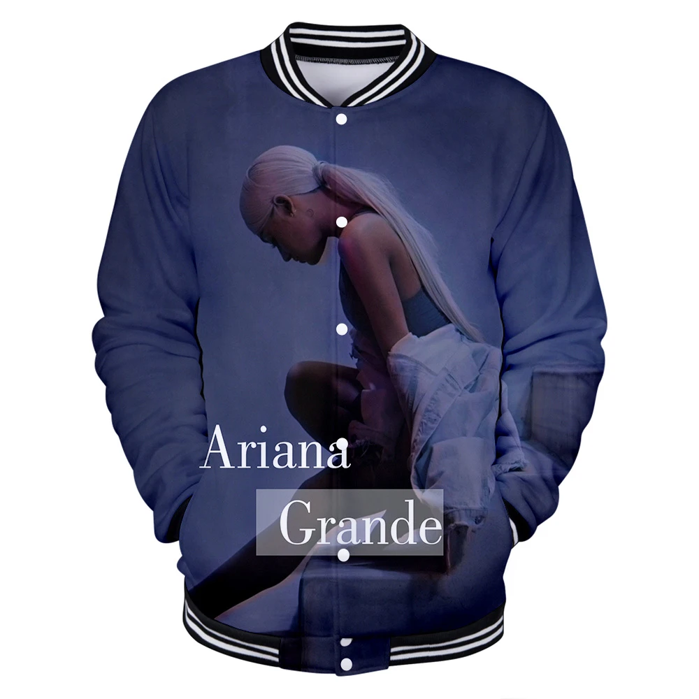 Новинка бейсбольная форма Ariana Grande женские пальто свитер для отдыха студенческие