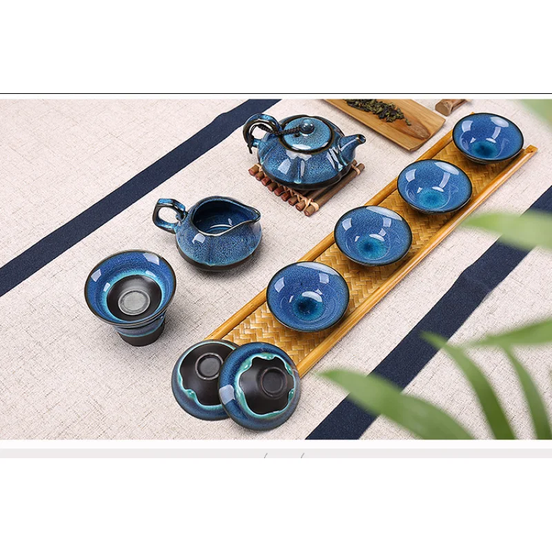 Китайский Селадон Чайный набор кунг фу фарфоровый чайный традиции ГАИ Ван чайная