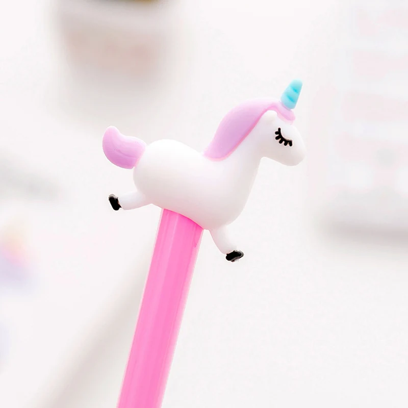 Kawaii гелевая ручка с единорогом Мультяшные милые животные канцелярский магазин
