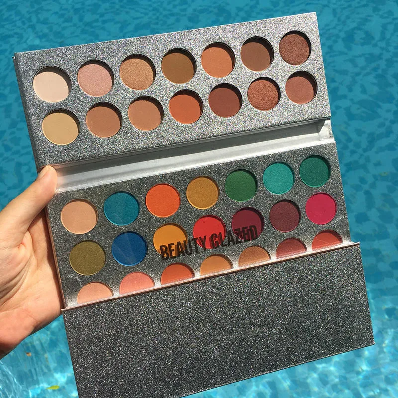 Beauty Glazed Великолепная я Очаровательная палитра теней для век Матовая Мерцающая