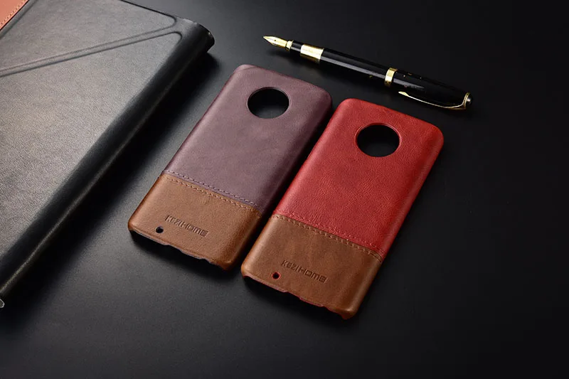 Чехол для Motorola Moto G6 Plus KEZiHOME, роскошный хит цвета, натуральная кожа, твердая задняя крышка, Капа для Moto G6, чехол для телефона s