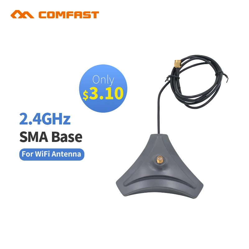 Дешевые 2,4 ГГц 10dBi Антенна База беспроводной RP-SMA для USB модем маршрутизатор PCIU SB Wifi усилитель comfast Внутренняя антенна с высоким коэффициентом усиления wifi