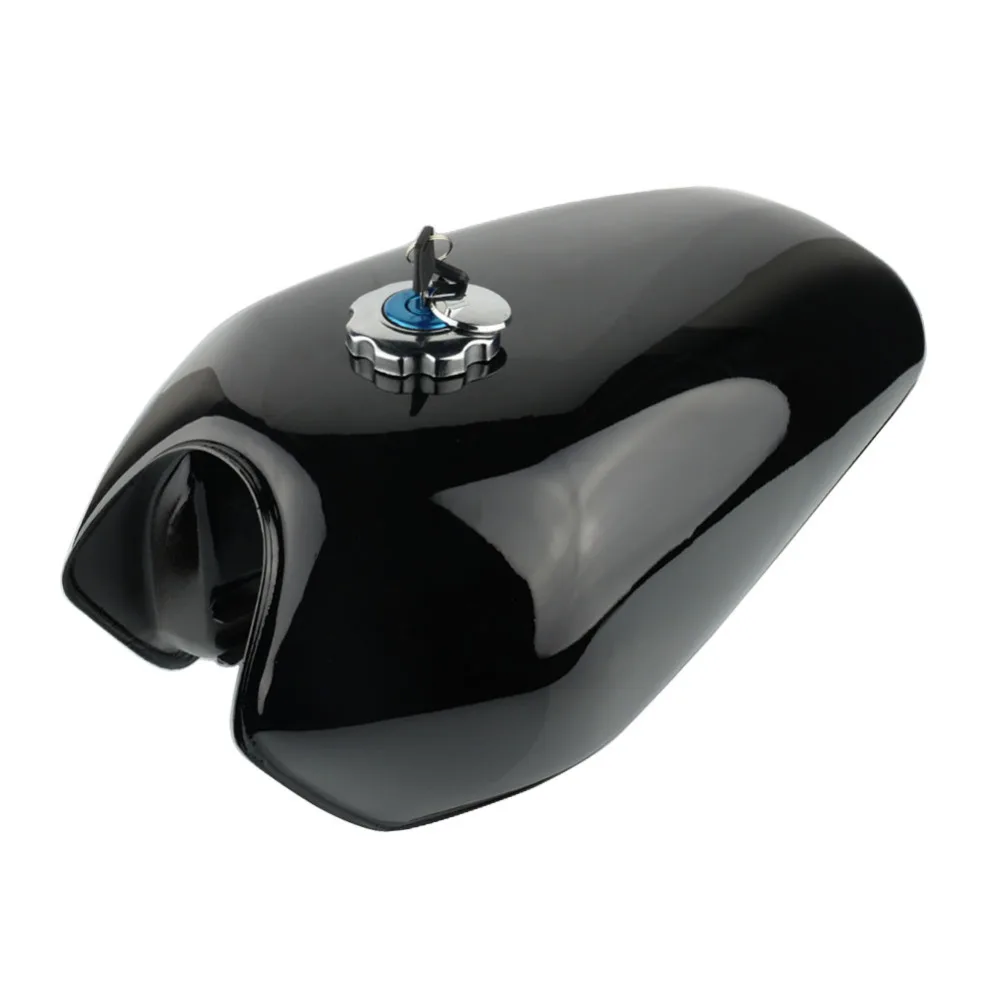 Блестящий черный галлон Cafe Racer Tank мотоциклетный винтажный топливный газовый бак