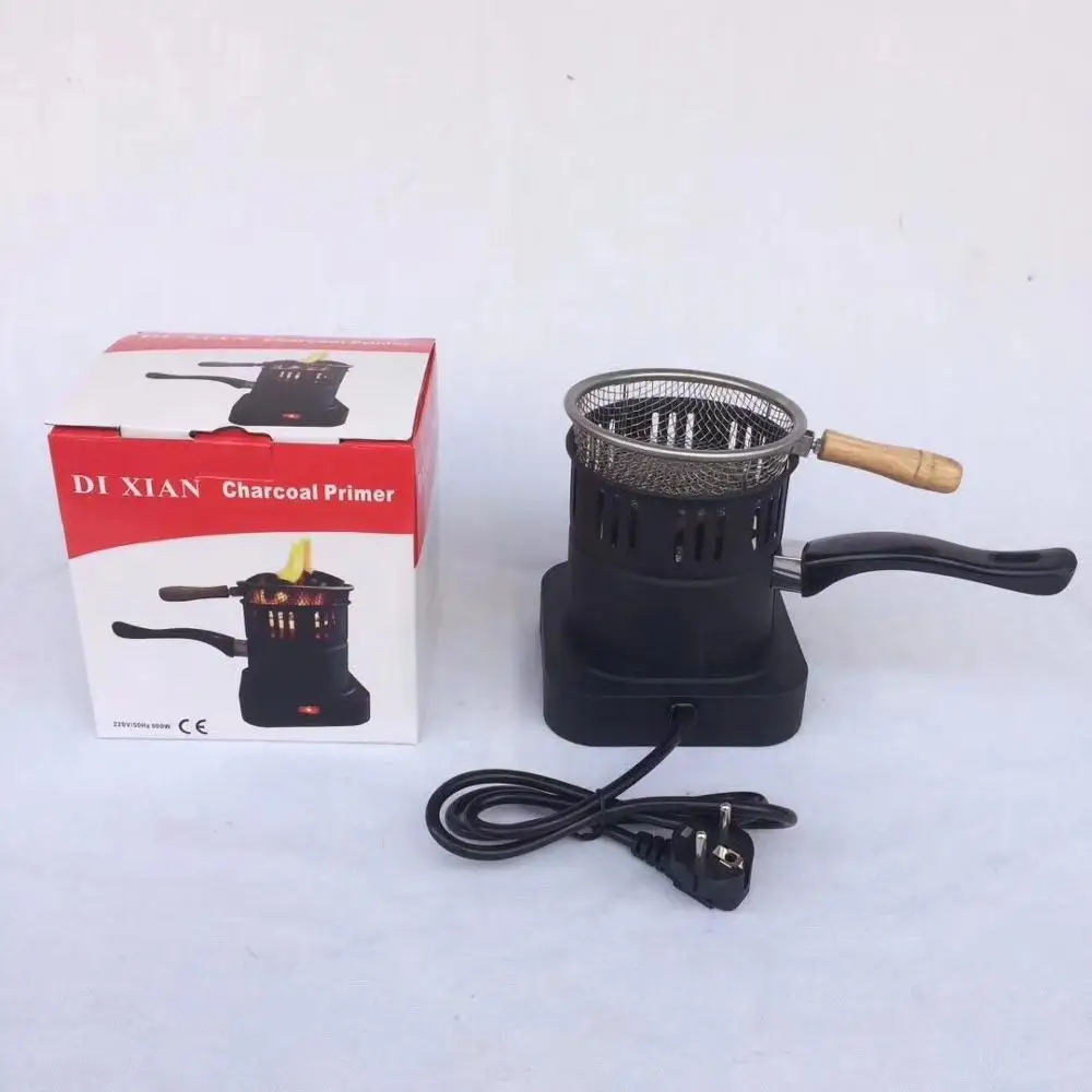 Black Новая электрическая плита горячая пластина 220 В 600W древесный уголь для кальянов shisha аксессуары эффективный удобный сжигания угля чаша штепсельная вилка европейского стандарта - Цвет: Black