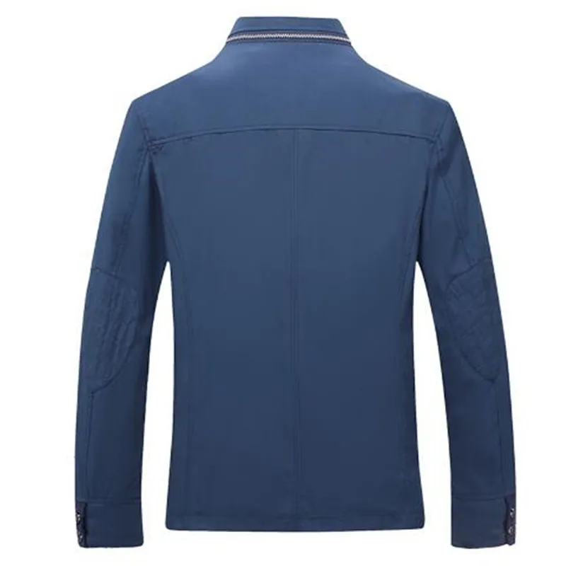 Ветровка мужская демисезонная из полиэстера с воротником стойкой 4XL|Мужские