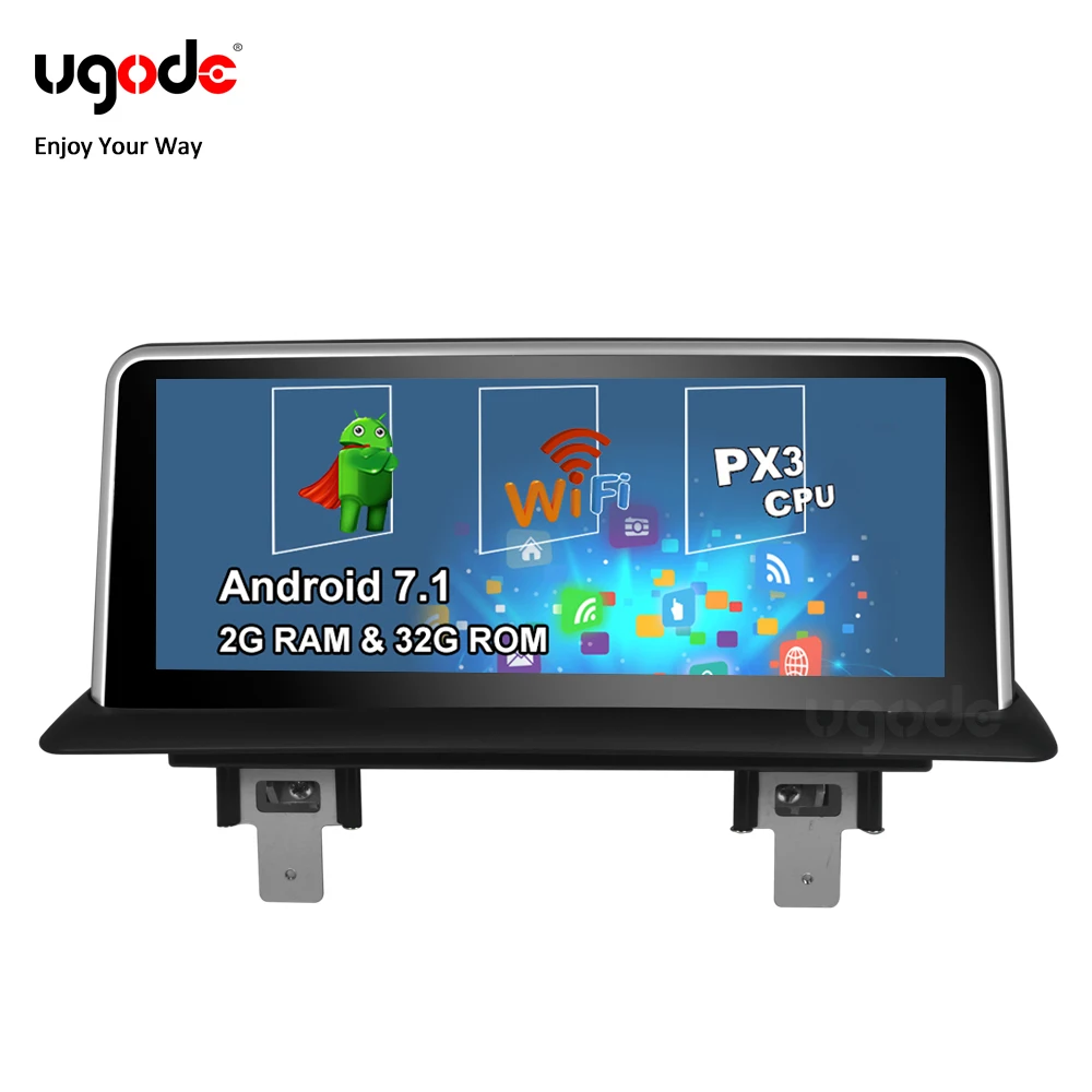 Автомобильный GPS навигатор Ugode Android 7 1 стерео IPS экран 10 25 дюйма для BMW серии E81 E82 E87