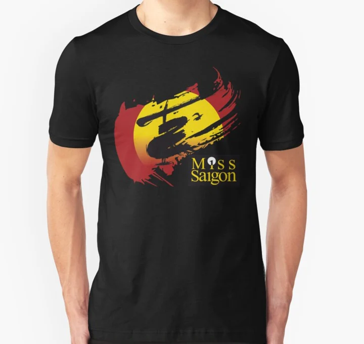 Мужская футболка с коротким рукавом Miss Saigon Musical Broadway Show Theatre унисекс женская |