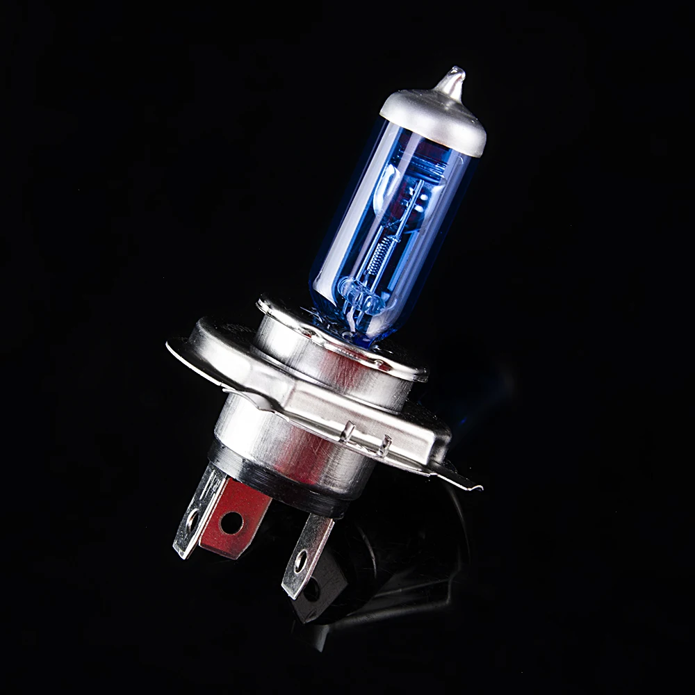 Sinovcle H4 галогенная лампа 12V 100/90W 5000K ксенона темно-синий Стекло Автомобильные светодиодные лампы фар супер белый
