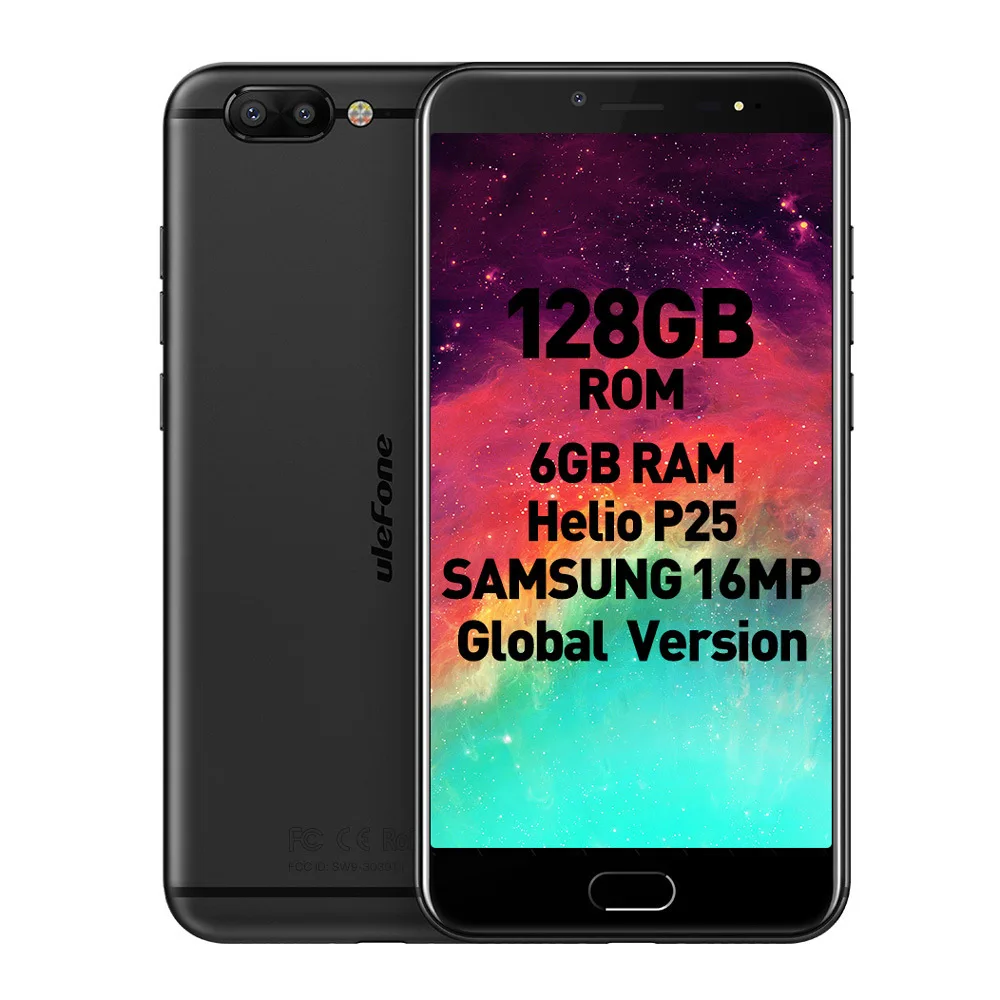 Ulefone T1 Premium Edition 4 г смартфон 5 'ɺndroid 7 0 Helio P25 Octa Core 2 6 ГГц ГБ Оперативная память 128