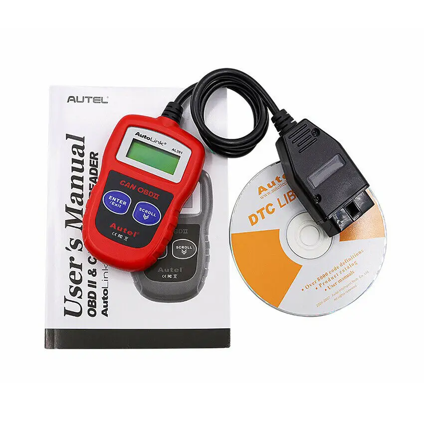 Сканер Autel Autolink AL301 Obd2 диагностический инструмент автомобильный прибор чем elm327