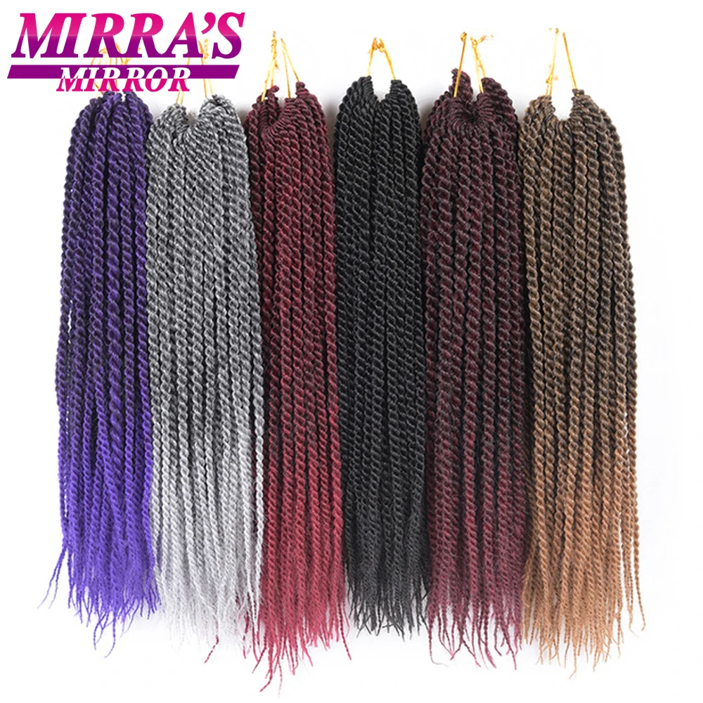 Mirra's Mirror 30 корней Сенегальские крученые волосы для вязания крючком