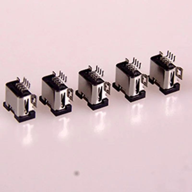 100 шт./лот мини USB 4 Pin Женский SMT разъем PCB адаптер оптовая продажа|4 pin female|usb connector4