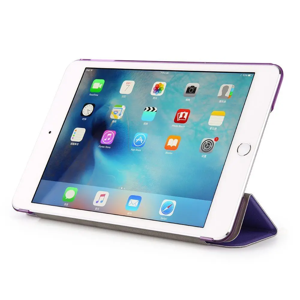 Чехол из искусственной кожи чехол для iPad mini 4 Шелковый Тонкий прозрачный