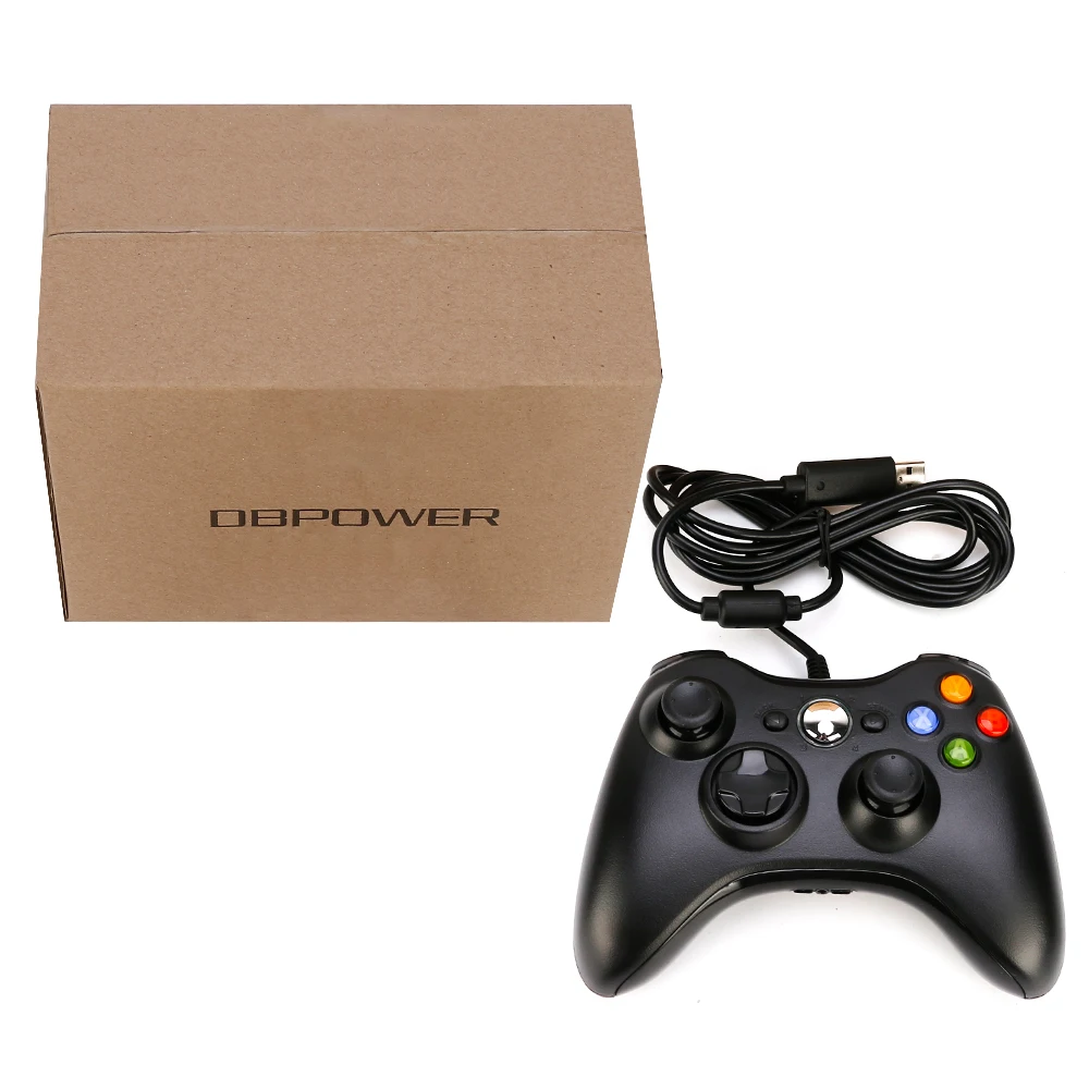 Плёнки инструмент USB проводной Joypad геймпад черный контроллер для Xbox 360 джойстик для служебного Microsoft ПК для Оконные рамы 7/ 8/10