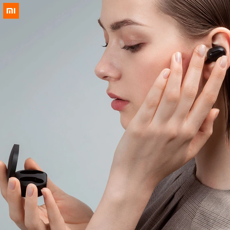 Xiaomi Redmi Airdots Wireless earphone Voice control Bluetooth 5.0 Noise reduction Tap Control With Mic Handsfree Original 100% |