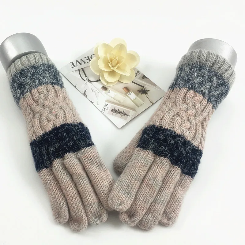 Women Rabbit. Fur Mitten Plush Glove Costume Cute Winter Warm Half Finger Gloves Women Female Gloves Mitten keep warm
