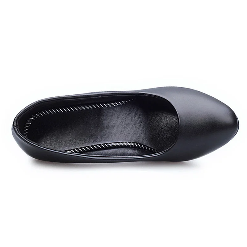 Одноцветные ботинки Туфли лодочки с острым носком из кожи матовой отделкой