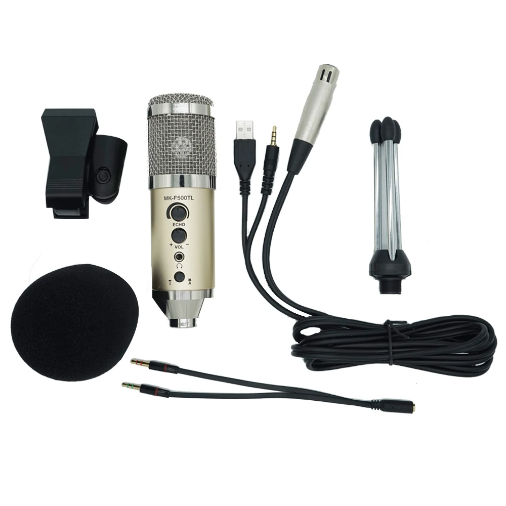 TGETH MK-F400TL/MK-F500TL Студийный микрофон USB конденсаторный звук Запись добавить стенд бесплатно драйвер для мобильного телефона компьютера