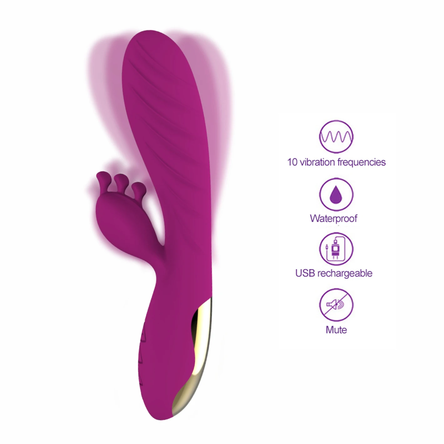 G Spot вибратор водонепроницаемый силиконовый кролик женский клитор стимуляция