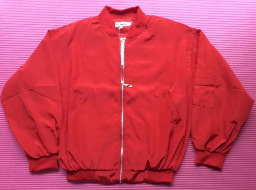 Куртка бомбер женская тонкая с длинным рукавом и воротником стойкой|basic bomber
