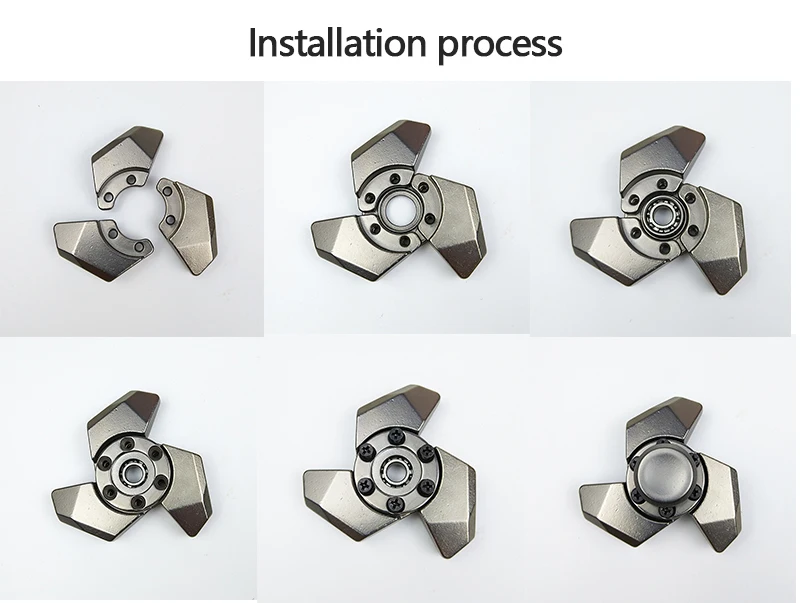 3/комплект DIY Спиннеры ручной Spinner палец Tri-Spinner Металлический матовый черный EDC палец-Spinner handspinner figet spiner игрушка спинер скиннер спиннер спинеры для рук SL537