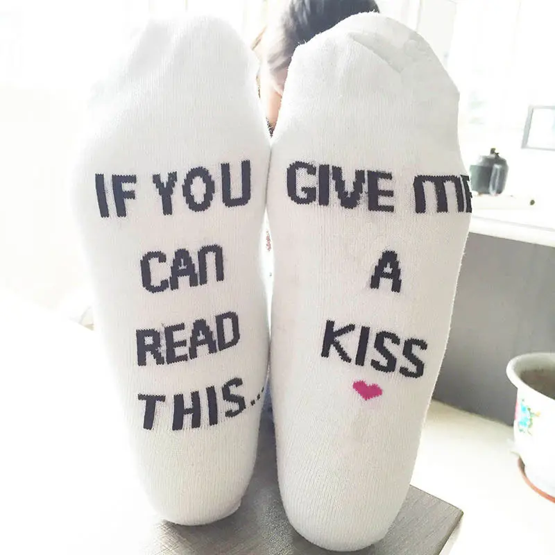 2019 носки с принтом в стиле ретро унисекс надписью If You can read this Bring Me a Glass of Wine Fashion