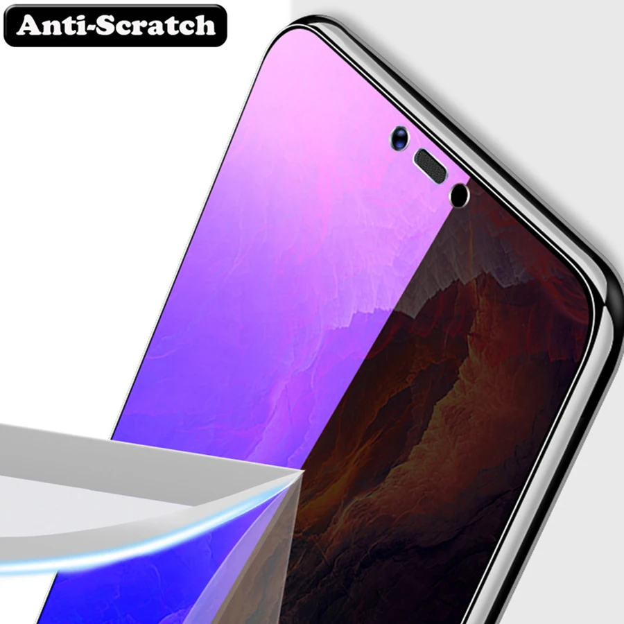 9H 0 26 мм закаленное стекло для VIVO V11 Pro V11i Y97 Y71 Y75S Y83 NEX S A Z1 X23 Z3i анти фиолетовый синий