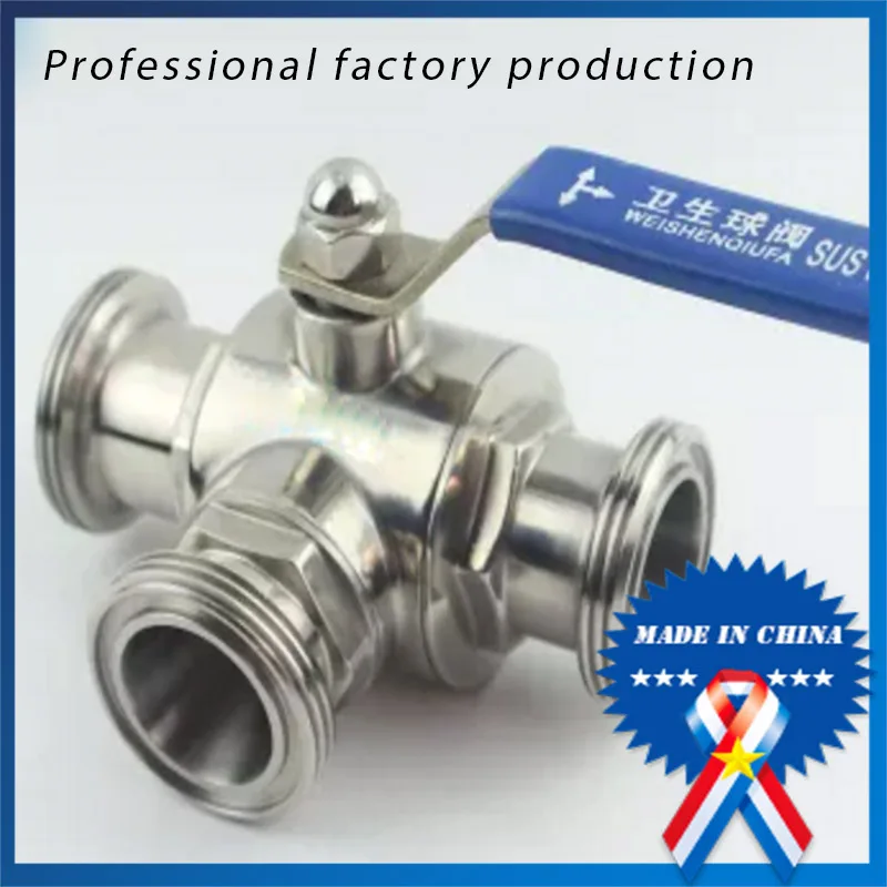 

2-дюймовые наружные трехсторонние шаровые клапаны с ручным управлением