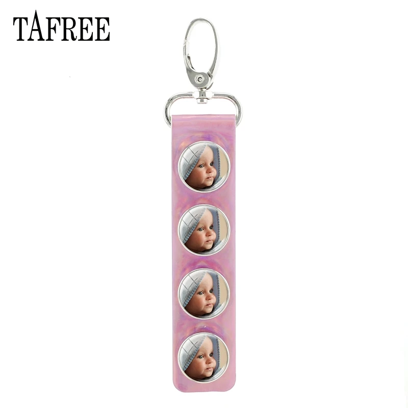 pink TAFREE индивидуальная семейная фотография брелок ручной работы ребенок папа мама брат сестра портрет индивидуальный заказ NA01 - Color: pink