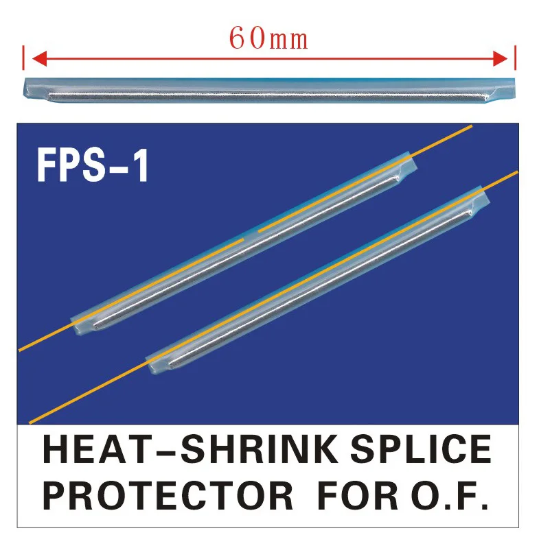 High Quality 1000pcs OD2.5 60mm (Popular) Fiber optic Fusion Splice Protection Sleeves, Heat Shrinkable Tube ,Free Shipping