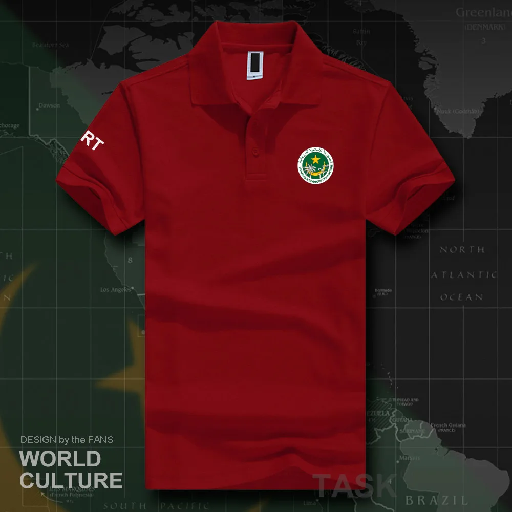 Mauritania Mauritanian MR MRT polo shirts men short sleeve white brands printed for country 2018 cotton nation team flag new 20 | Мужская