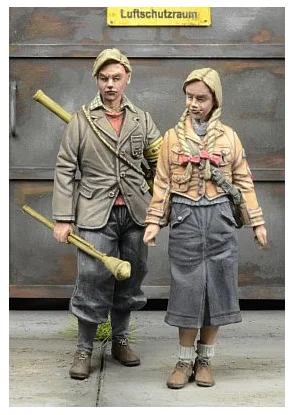 1/35 полимерные фигурки наборы моделей WWI немецкий Молодежный 2 фигуры