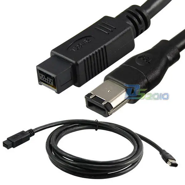 DANSPEED 6 футов 10 15 FireWire 800 IEEE1394 9 pin Male to 400 IEEE1394b DV длина кабеля 1 8 м 3 4 5 | Электроника