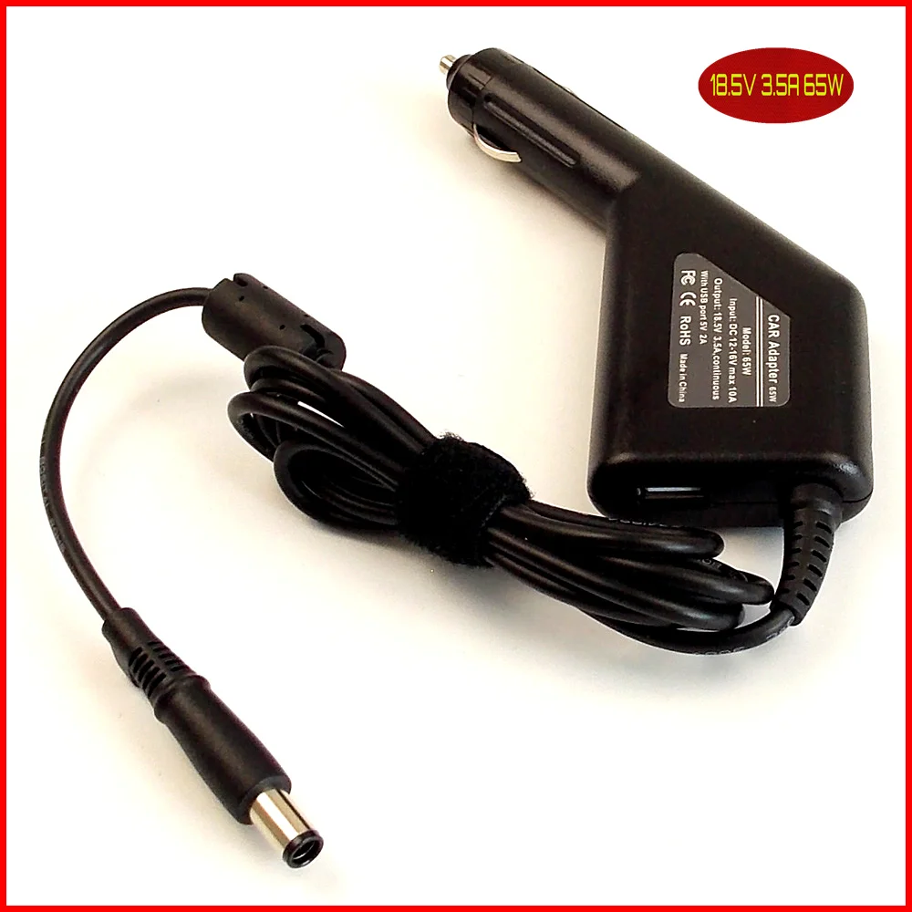 Автомобильное зарядное устройство постоянного тока для ноутбука 18 5 в а 65 Вт +