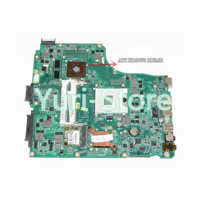 NOKOTION MBPSM06001 для acer aspire 4745 4745G материнская плата ноутбука DA0ZQ1MB8D0 MB. PSM06.001 HM55 ATI HD5470 DDR3 |