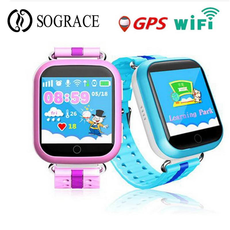 Q750 Smart Baby Watch GPS Kid Watches English GW200S Q100 Smartwatch For Children With Wifi Touch Screen SOS Call Phone | Электроника