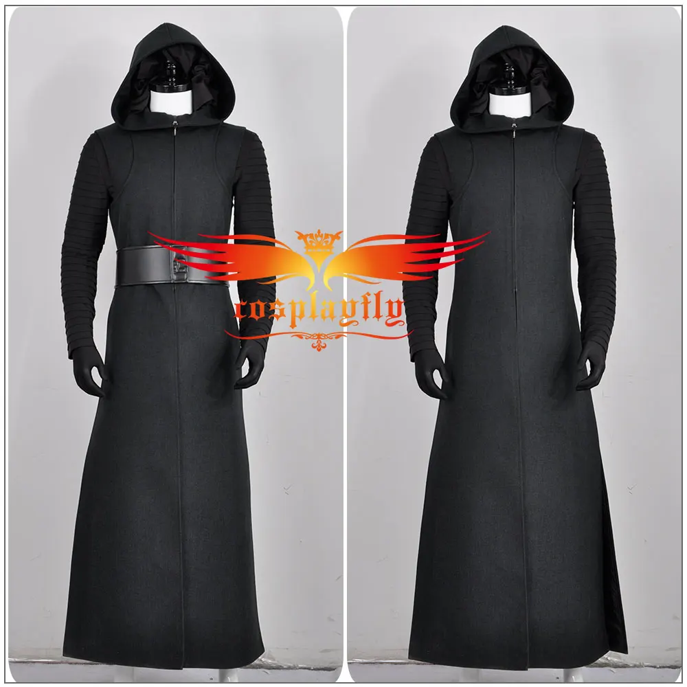 (Без маски) Звездные войны 7:The Force Awakens Kylo Ren черная куртка для взрослых Moive Jedi Cos