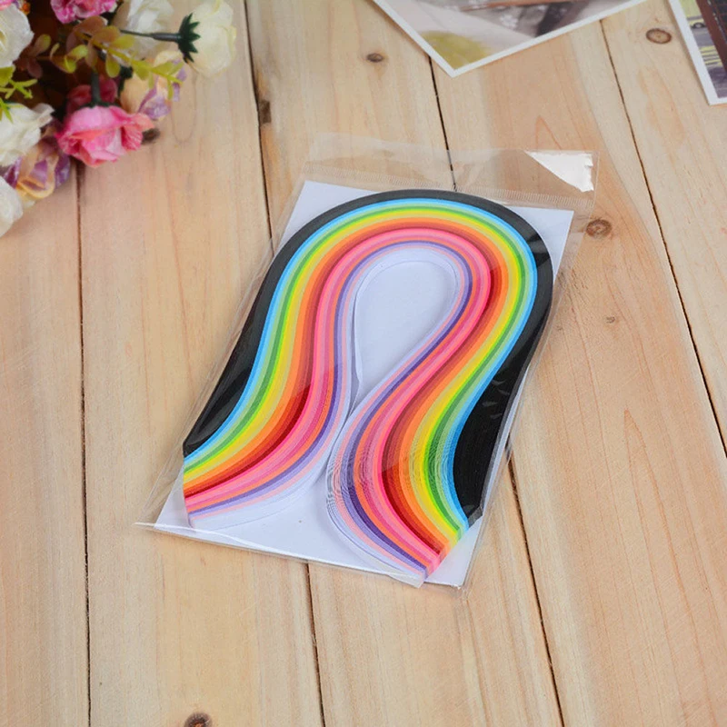 Бумага для квиллинга сделай сам бумага оригами разных цветов ширина 7 мм/10 мм