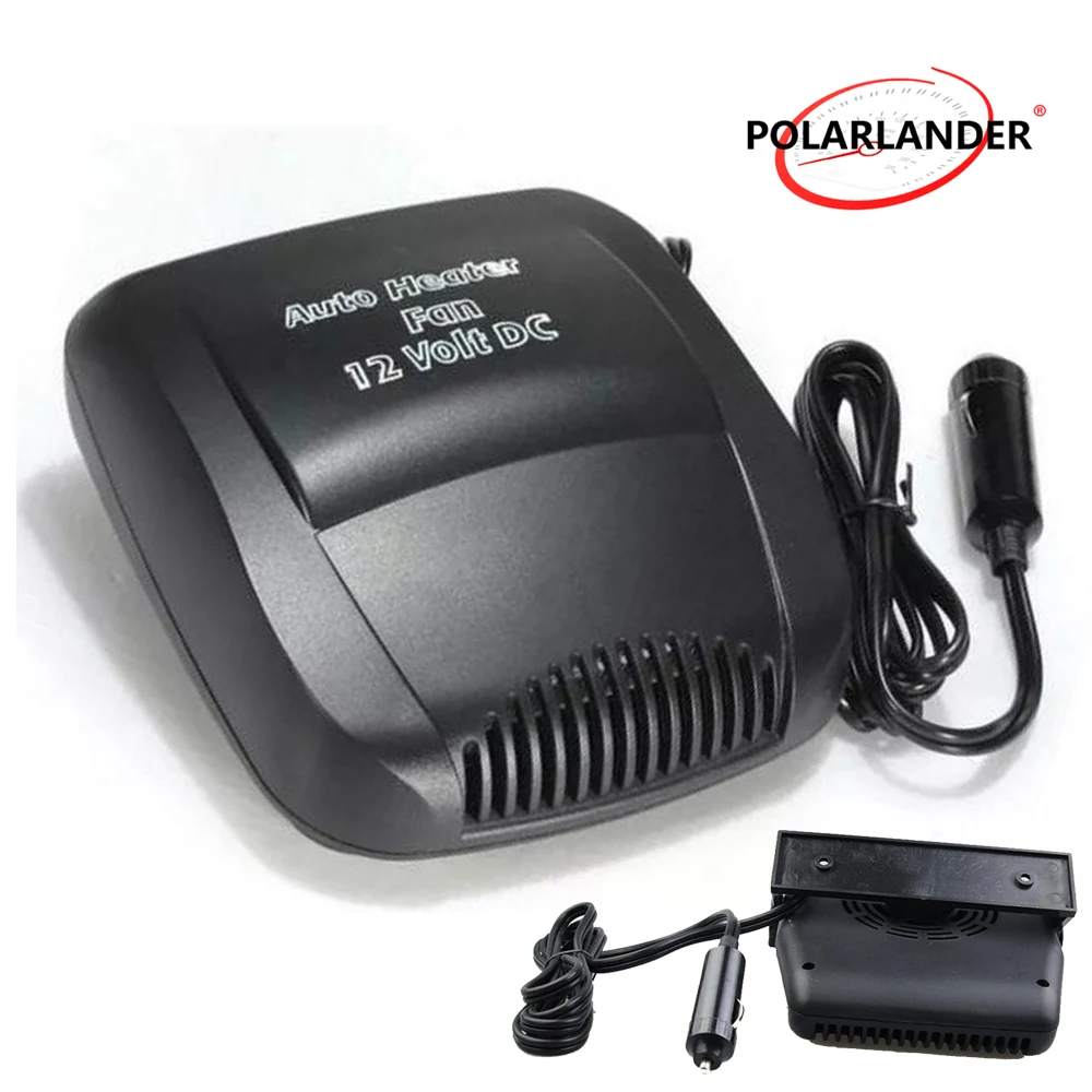 Black Portable Car Heater Heating Fan Window Windscreen Defroster Demister Hot Warm Air Conditioner 12V 150W