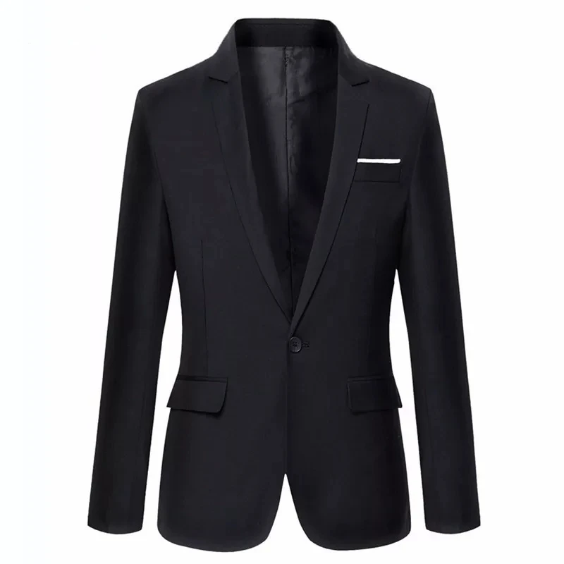 men suit black Single Breasted  One Button wedding SUIT  tuxedos for men jacket costume homme terno